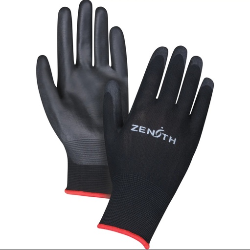 [SAX697] Zenith Lightweight Coated Gloves, 9/Large, Polyurethane Coating, 13 Gauge, Polyester Shell