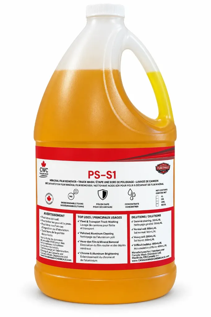 [315C] 4L - PS-S1 Polish Safe Step One – Fleet Safe Inorganic Film Remover