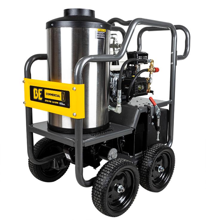 2,700 PSI - 2.8 GPM HOT WATER PRESSURE WASHER WITH  HONDA GX200 ENGINE AND GENERAL TRIPLEX PUMP [HW2765HG]