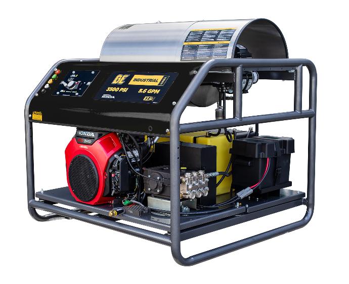 3,500 PSI - 5.5 GPM HOT WATER PRESSURE WASHER WITH  HONDA GX690 ENGINE AND GENERAL TRIPLEX PUMP [HW3524HG12V]