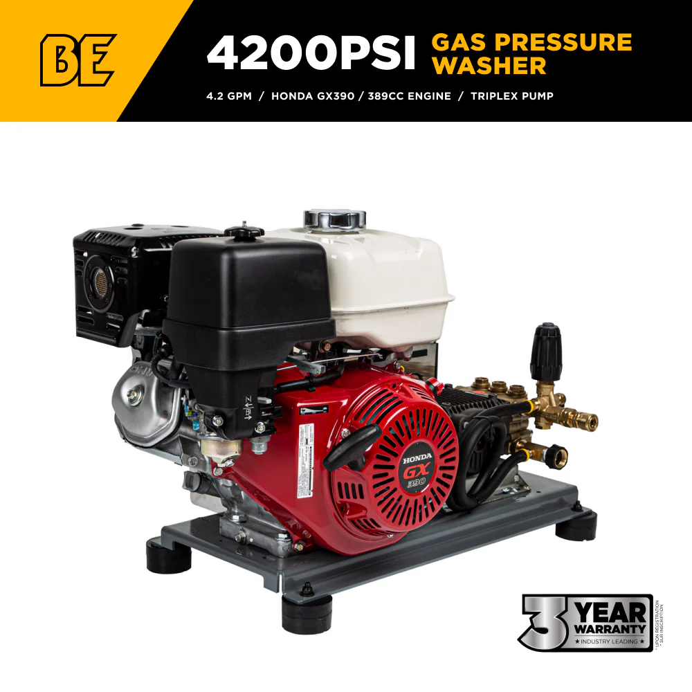 [B4213HETBGS] 4,200 PSI 4.2 GPM Cold Water Gas Pressure Washer [B4213HETBGS]
