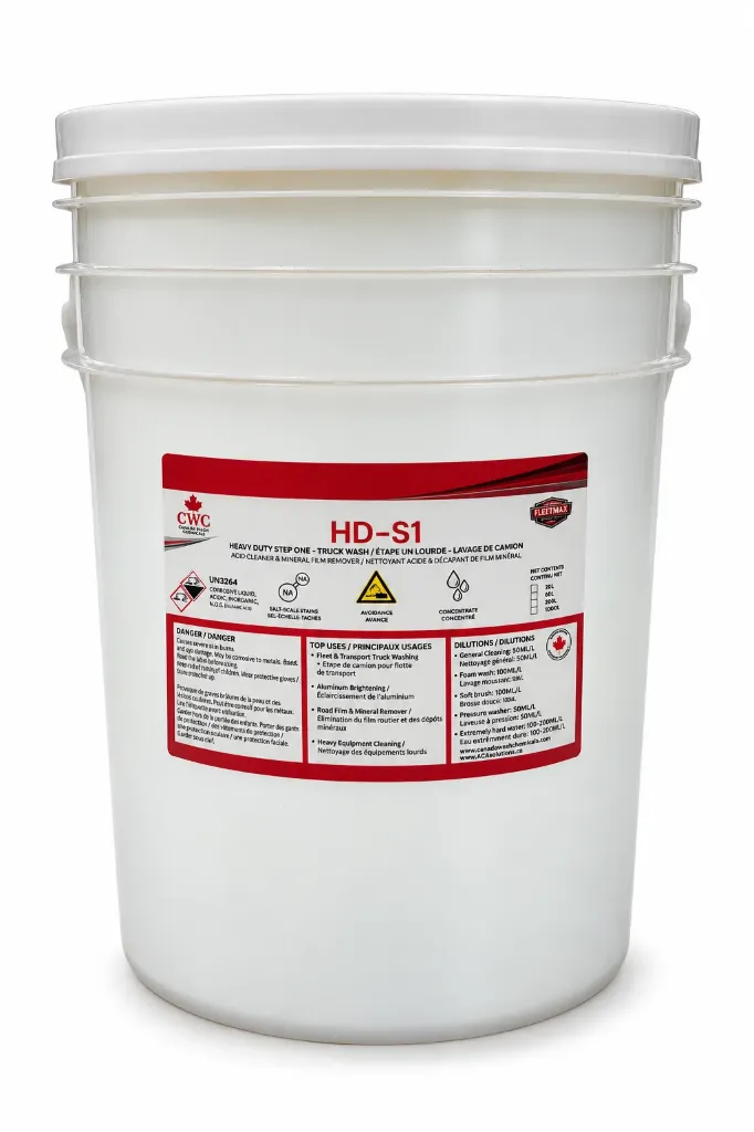 [THACIDCLEANER13] 20L - HD-S1 Heavy Duty Step One – Industrial Acid Pre-Soak & Inorganic Soil Remover
