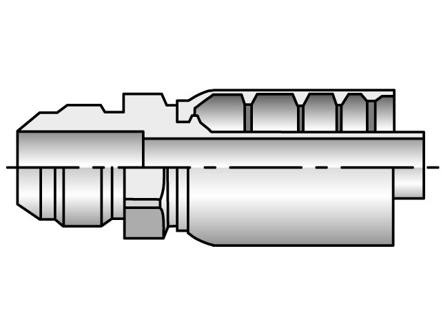 [MALE JIC CRIMP FITTING] 10377-8-8