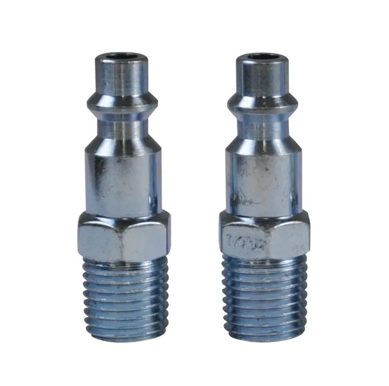 2 Piece 1/4" MNPT Industrial 'M' Style Plug Kit