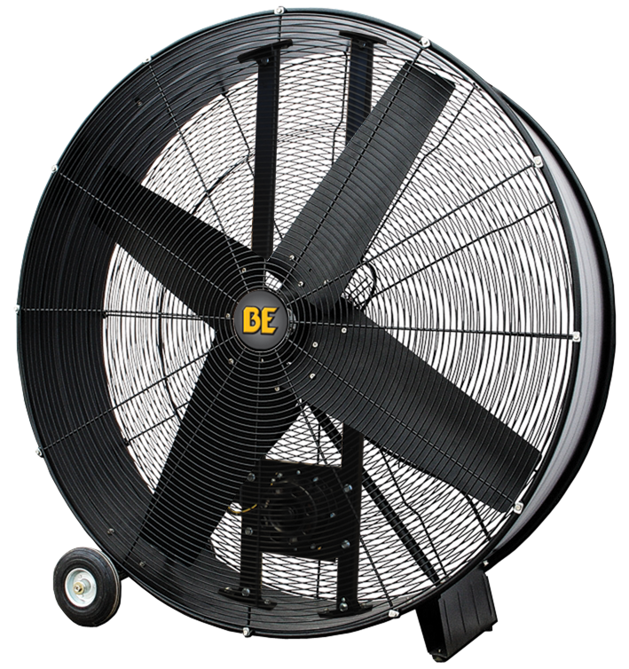 [FD42B] 42" Belt Drive, Industrial Fan With Wheel Mount