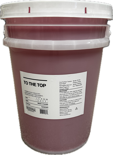 To The Top® — Roof Soft Wash Surfactant (Foaming, Chlorine‑Compatible, Canada Made)